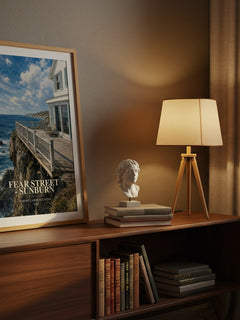 Fear Street - Sunburn watercolour print on bookshelf – Robert Lawrence Stine fan gift