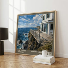 Fear Street - Sunburn literary print framed by window – literary home decor