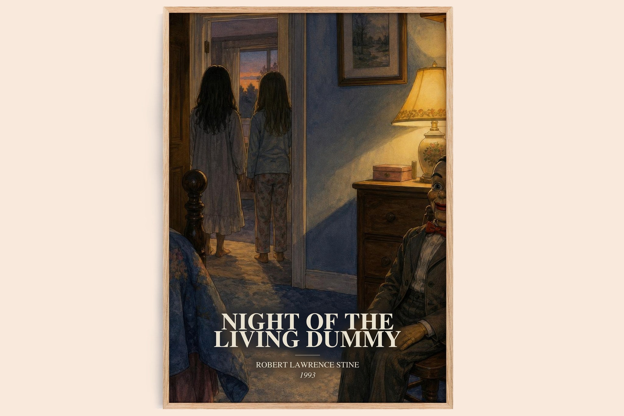 Night of the Living Dummy Book Watercolour Illustration by R. Stine