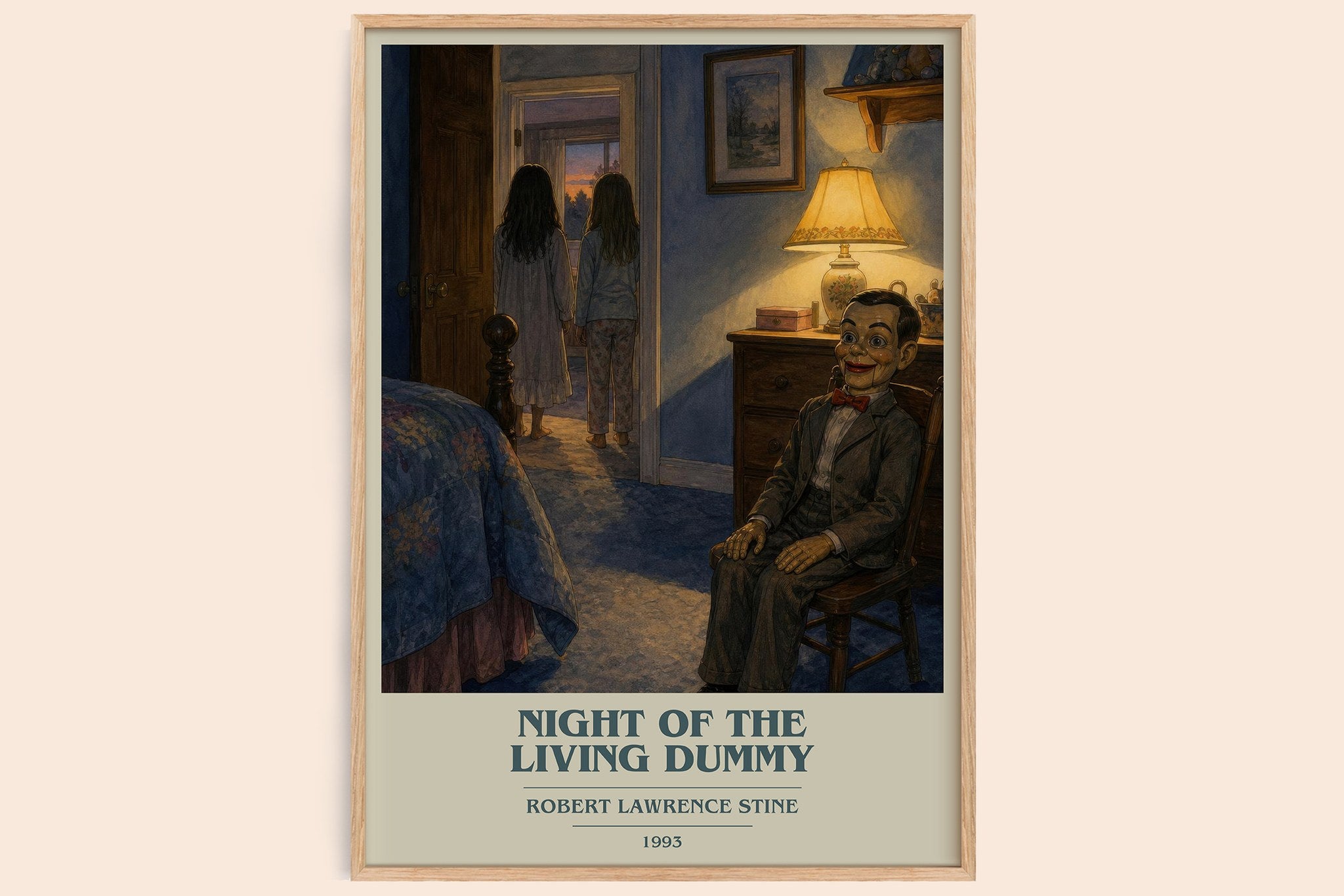 Night of the Living Dummy Book Cover Poster by Robert Lawrence Stine