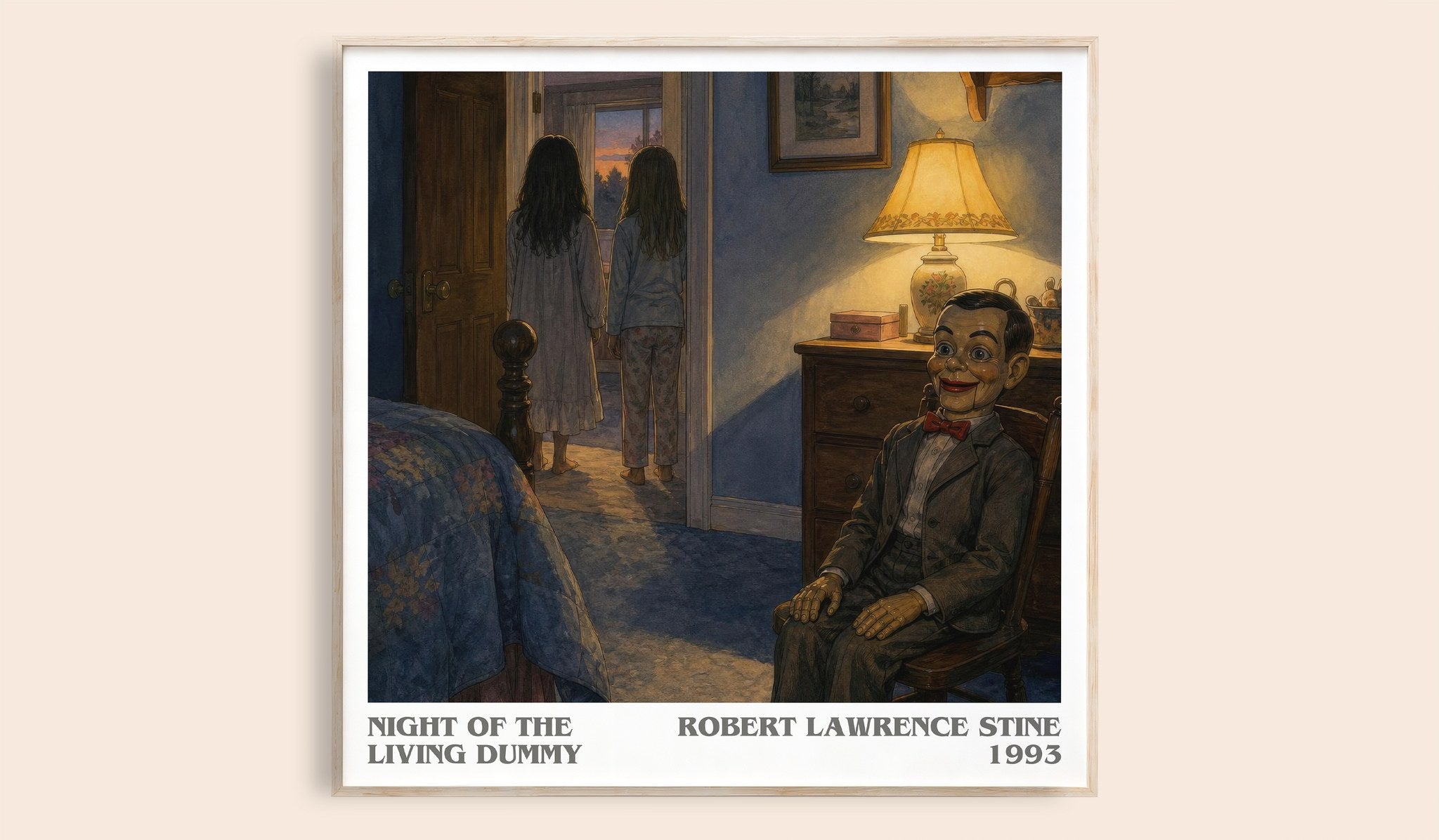 Night of the Living Dummy Literary Art Print by Robert Lawrence Stine
