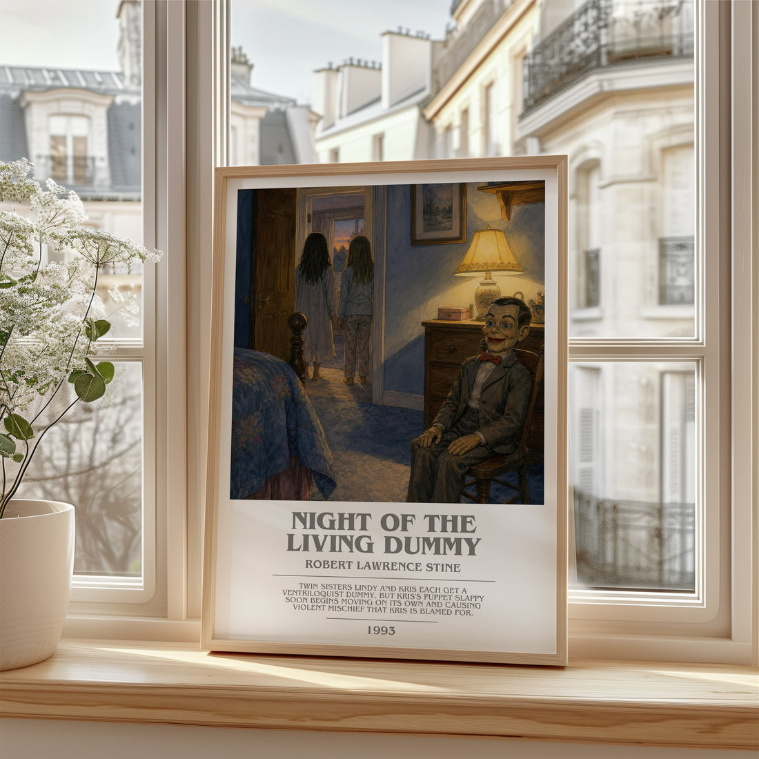 Night of the Living Dummy bookish poster colour and style options – Robert Lawrence Stine book art