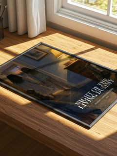 Night of the Living Dummy watercolour book poster framed on wall – childrens wall art