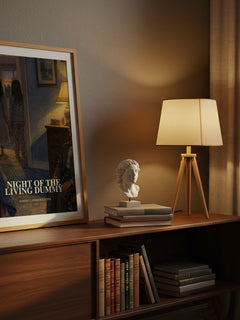 Night of the Living Dummy watercolour print on bookshelf – Robert Lawrence Stine fan gift