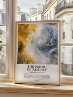 The Magic of Reality bookish poster colour and style options – Richard Dawkins book art