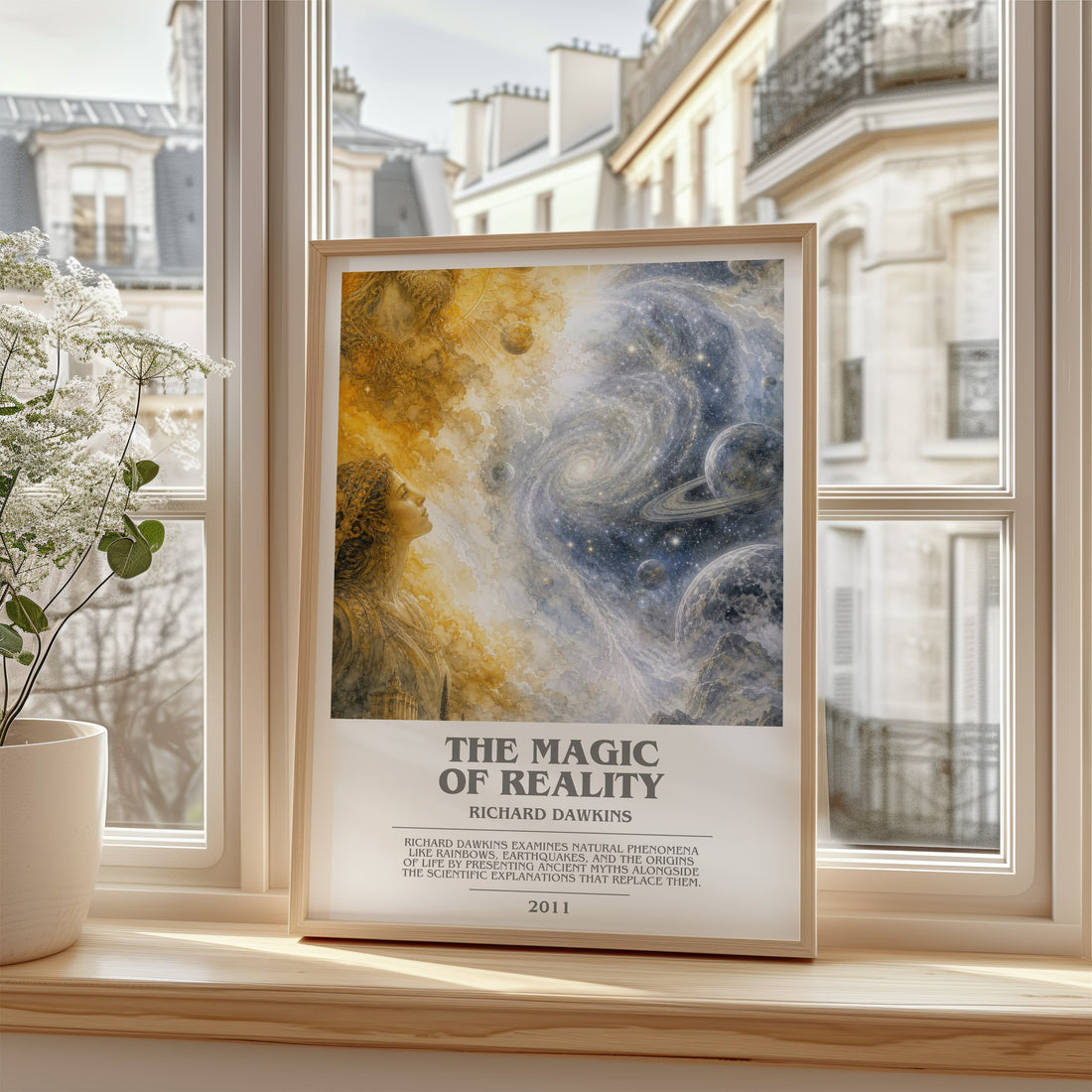 The Magic of Reality bookish poster colour and style options – Richard Dawkins book art