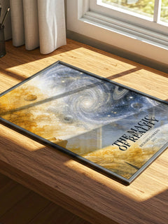 The Magic of Reality watercolour book poster framed on wall – non fiction wall art