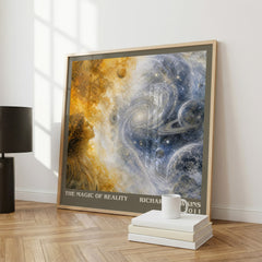 The Magic of Reality literary print framed by window – literary home decor