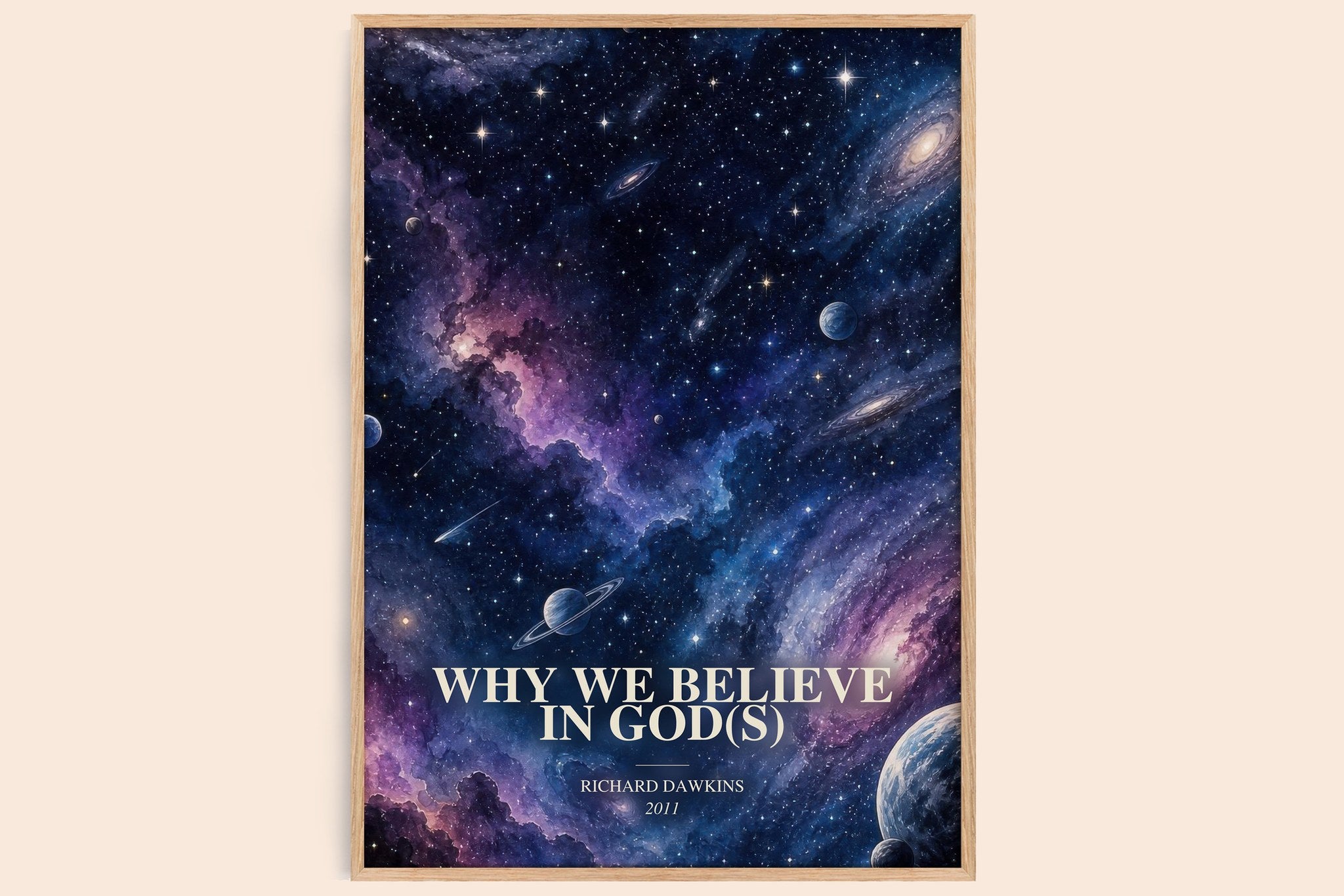 Why we believe in god(s) Book Watercolour Illustration by R. Dawkins