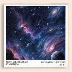 Why we believe in god(s) literary book poster by Richard Dawkins – framed literary art print