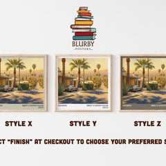Shards literary print in frame leaning in hallway – contemporary fiction wall art