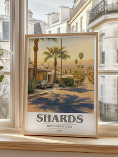 Shards book cover poster colour and style options – Bret Easton Ellis book art