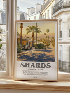 Shards bookish poster colour and style options – Bret Easton Ellis book art