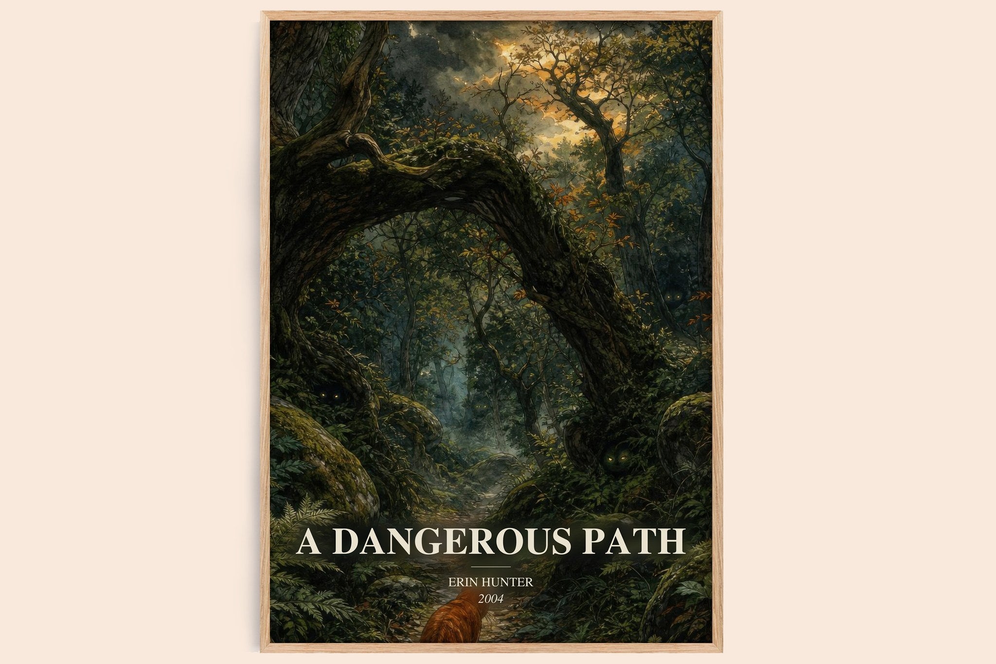 A Dangerous Path Book Watercolour Illustration by Erin Hunter