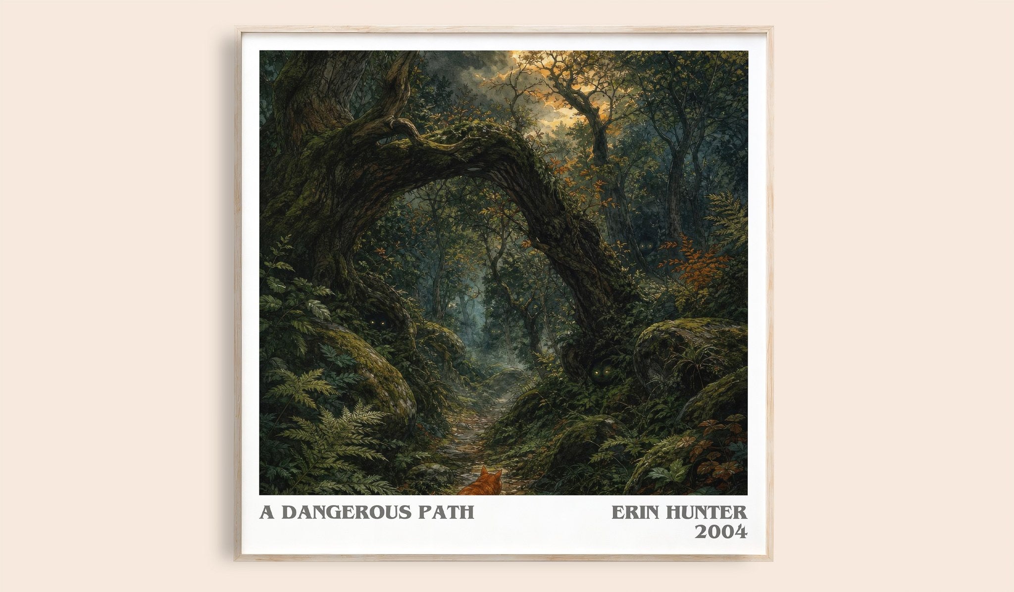 A Dangerous Path Literary Art Print by Erin Hunter