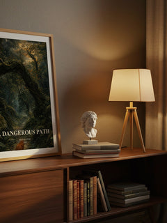 A Dangerous Path watercolour print on bookshelf – Erin Hunter fan gift