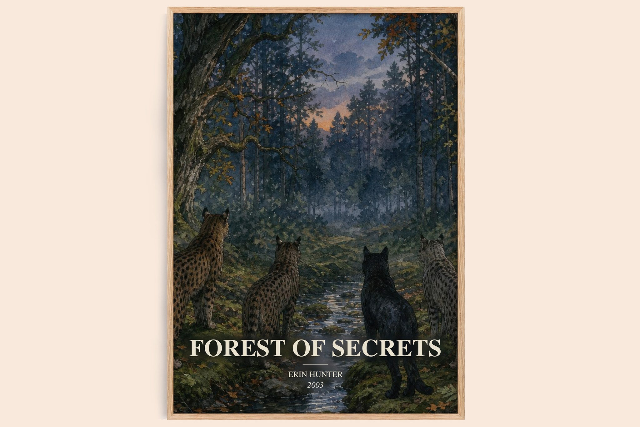 Forest of Secrets Book Watercolour Illustration by Erin Hunter
