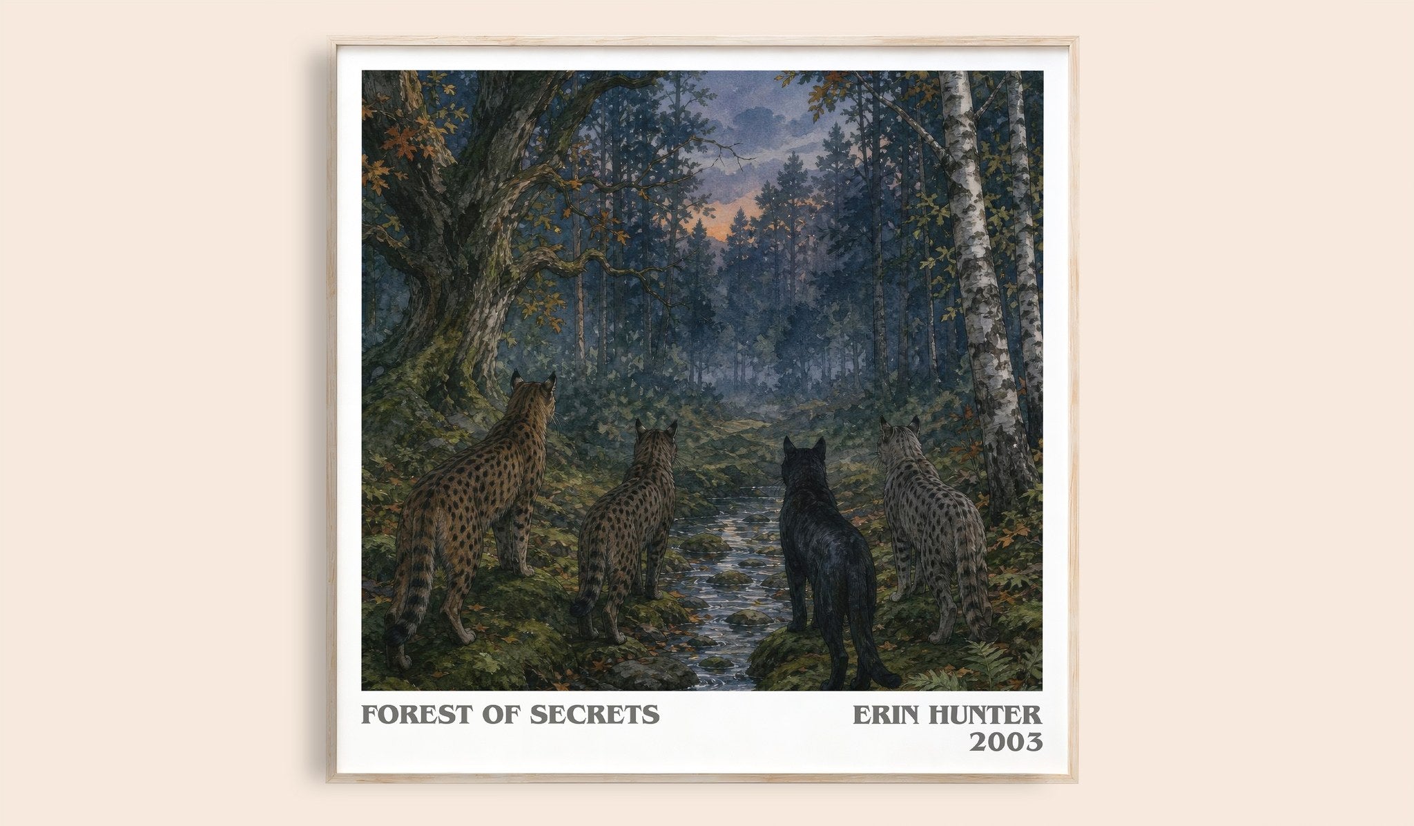 Forest of Secrets Literary Art Print by Erin Hunter