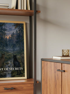 Forest of Secrets book watercolour illustration paper finish options – matte satin gloss