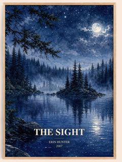 The Sight watercolour book poster by Erin Hunter – framed literary art print