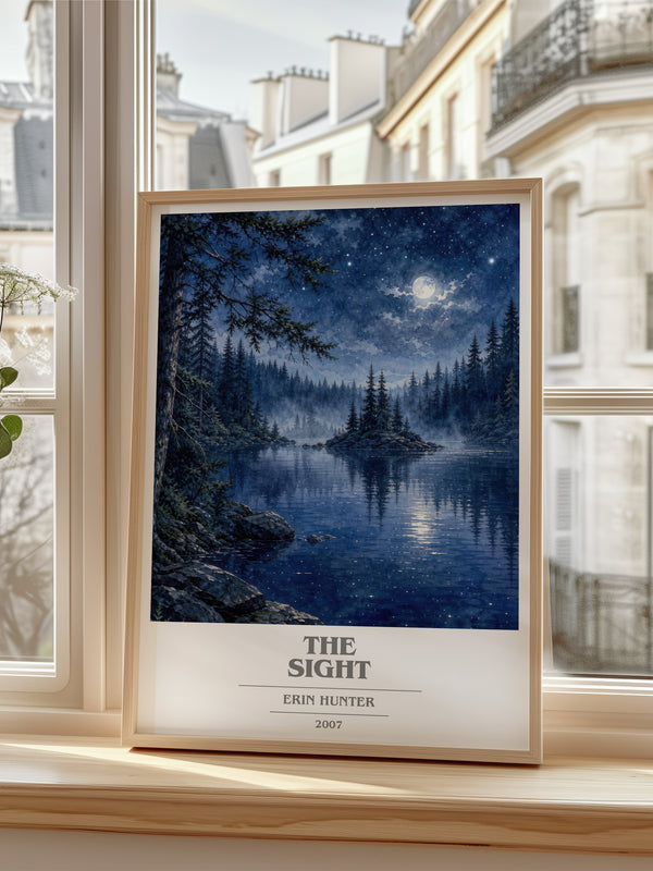 The Sight book cover poster colour and style options – Erin Hunter book art