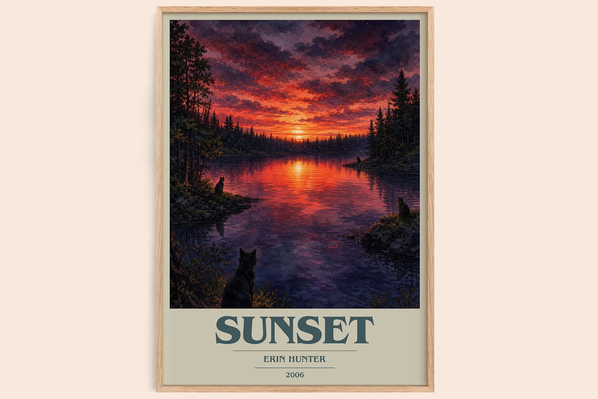 Sunset Book Cover Poster by Erin Hunter