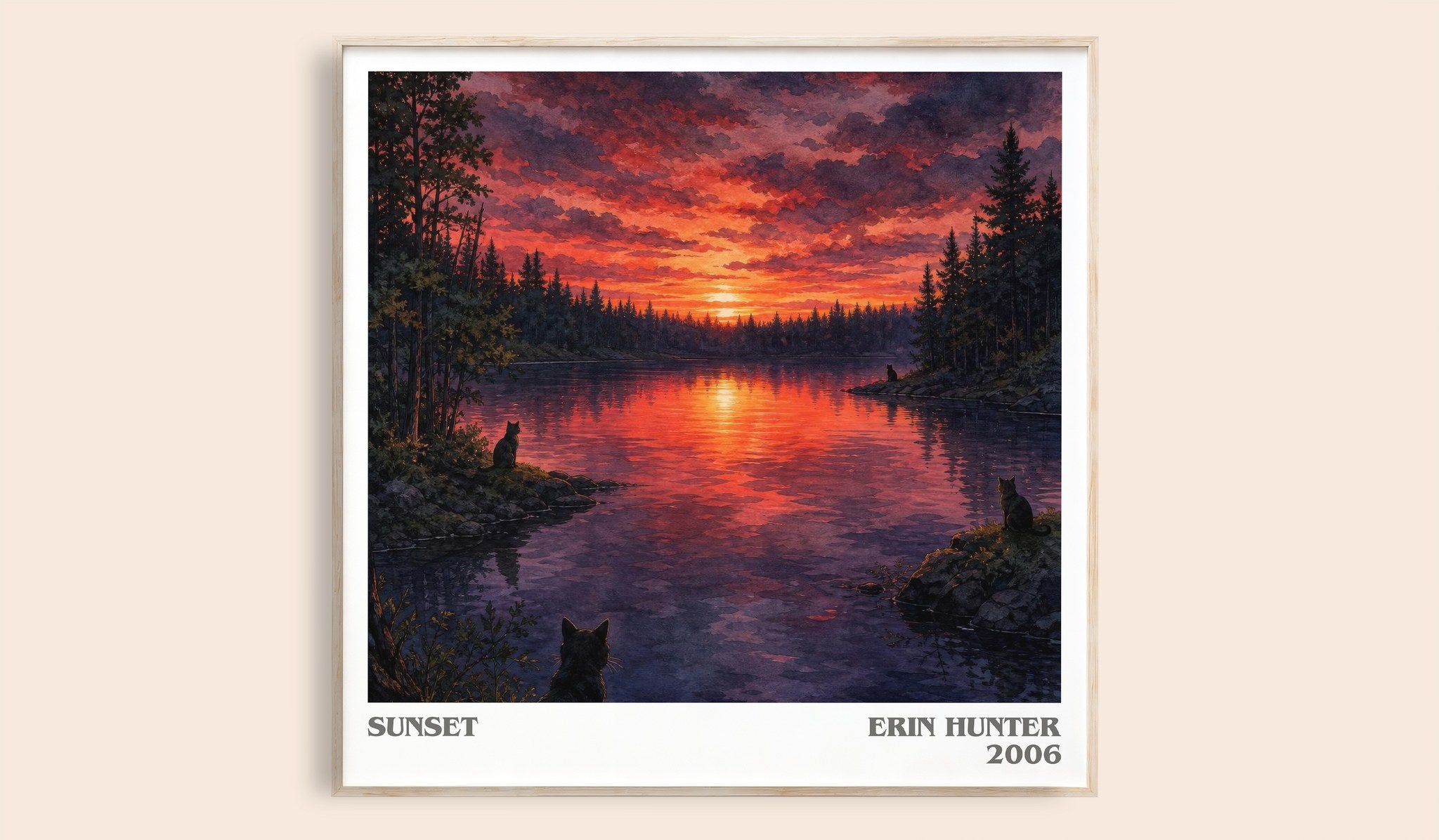 Sunset Literary Art Print by Erin Hunter