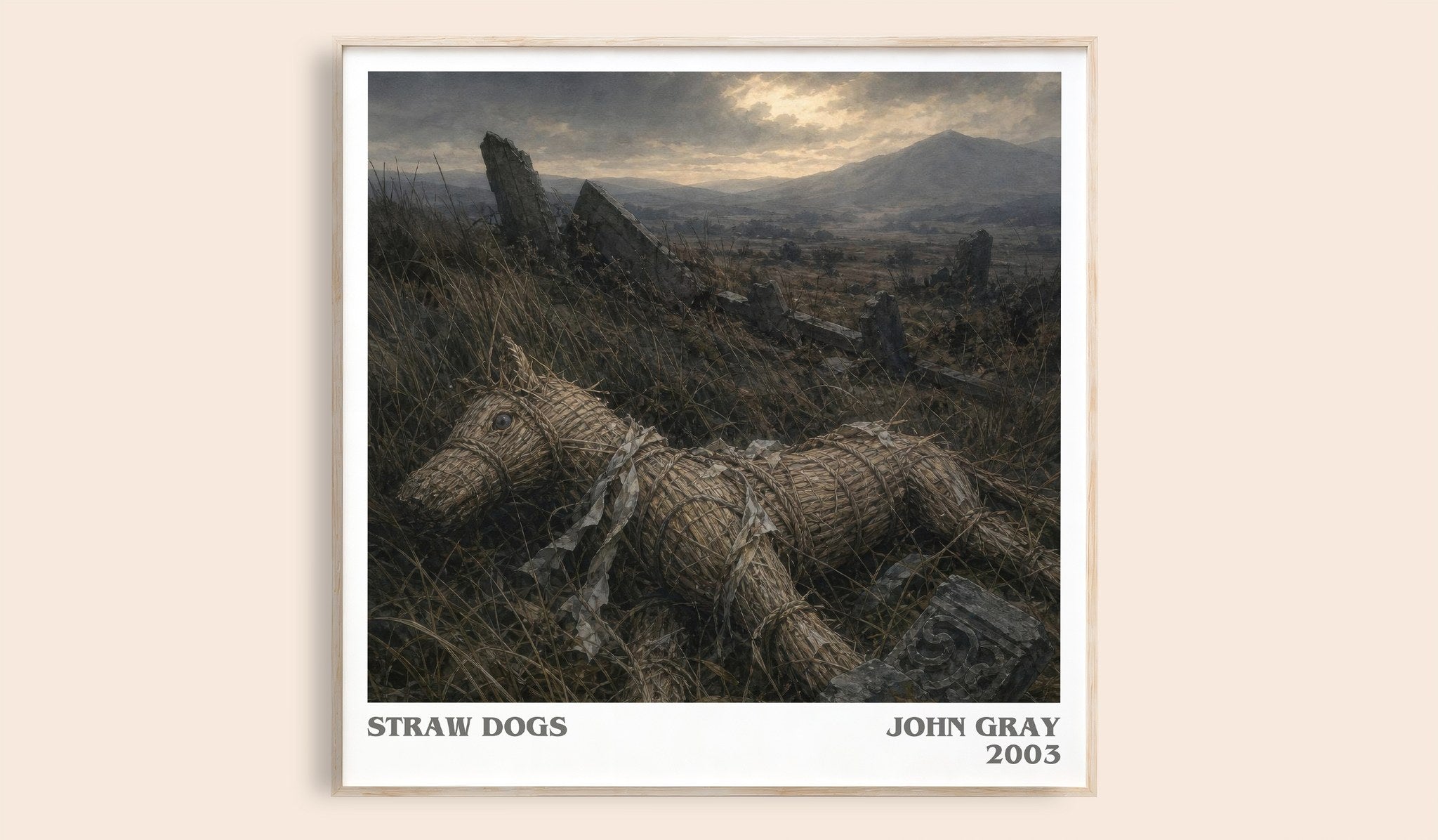 Straw Dogs Literary Art Print by John Gray