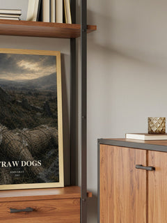 Straw Dogs book watercolour illustration paper finish options – matte satin gloss