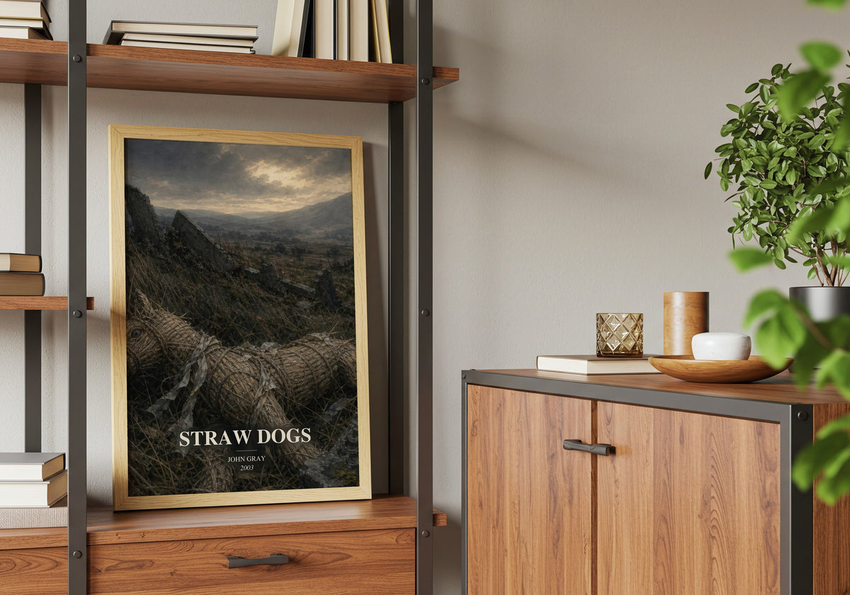 Straw Dogs book watercolour illustration paper finish options – matte satin gloss