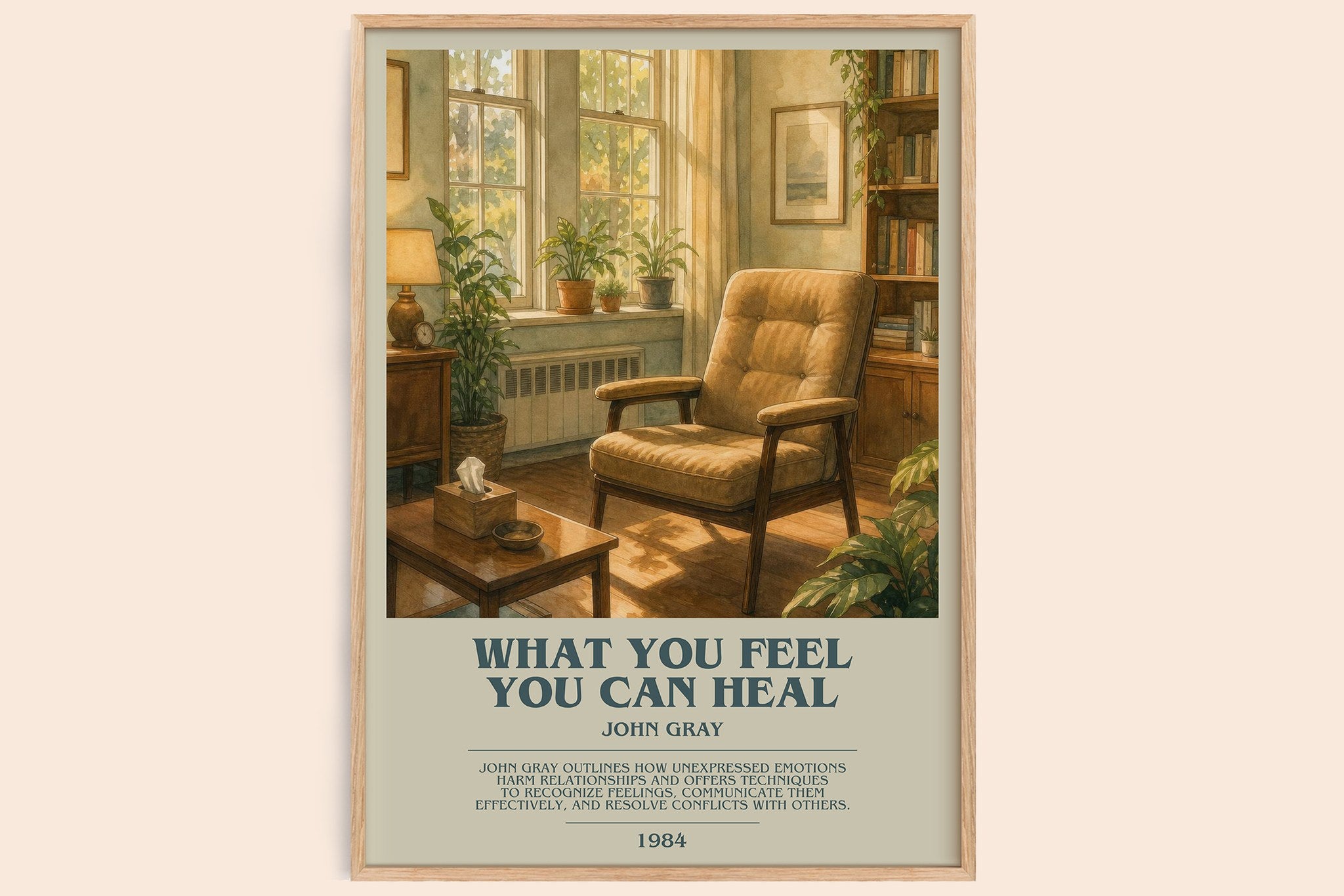 What You Feel You Can Heal Bookish Wall Art by John Gray