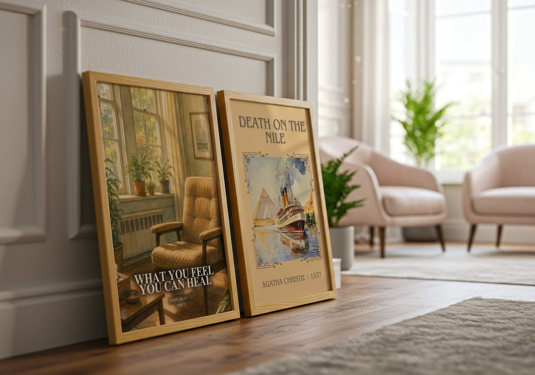 What You Feel You Can Heal watercolour print framed by window – literary home decor