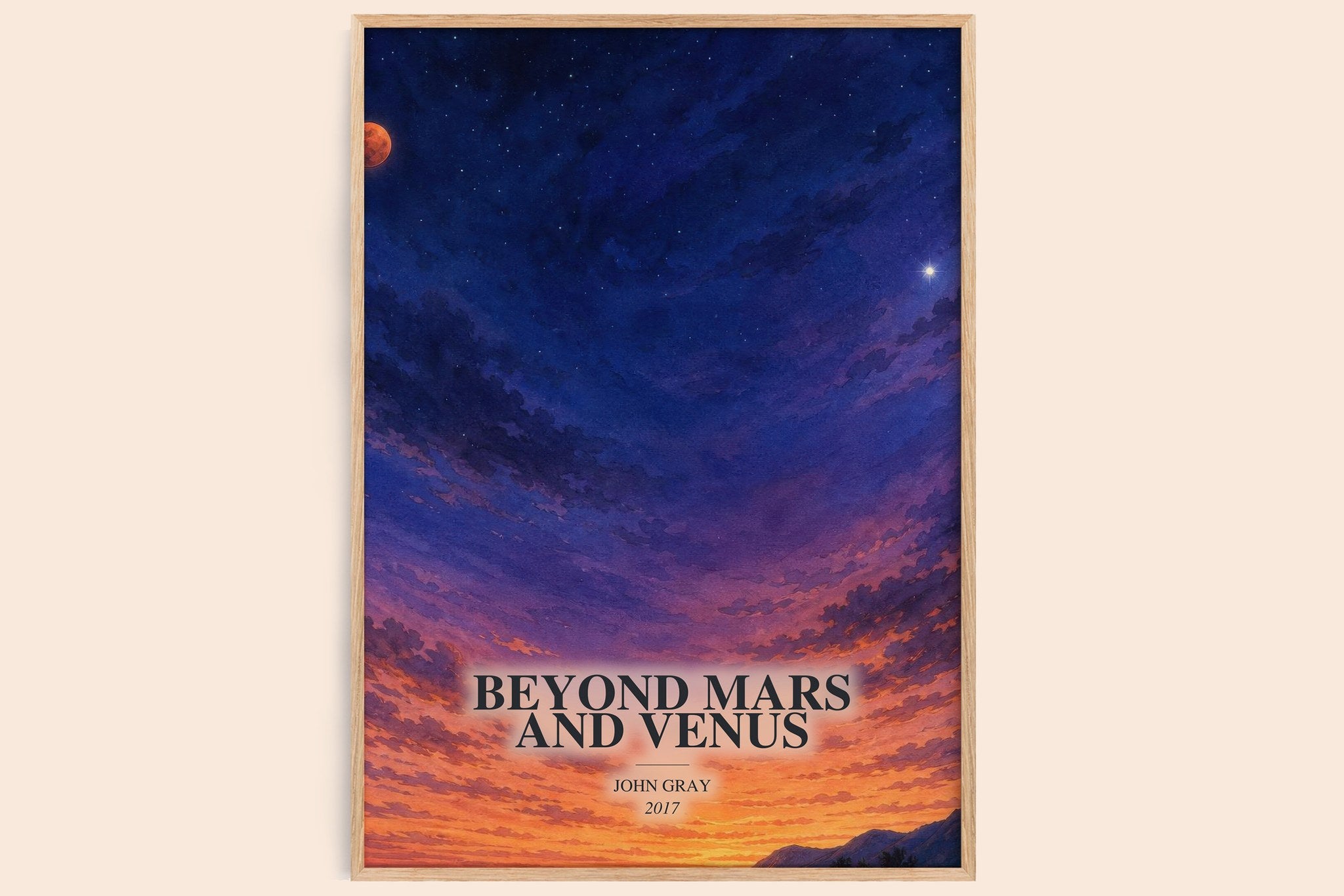 Beyond Mars and Venus Book Watercolour Illustration by John Gray