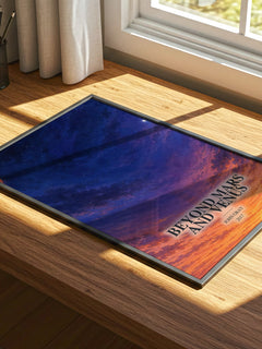 Beyond Mars and Venus watercolour book poster framed on wall – non fiction wall art