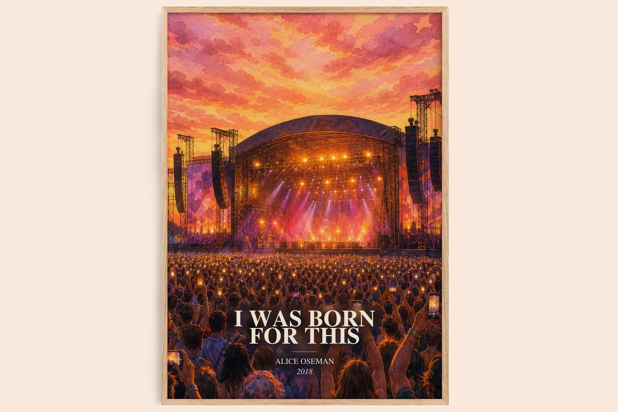 I Was Born for This Book Watercolour Illustration by Alice Oseman