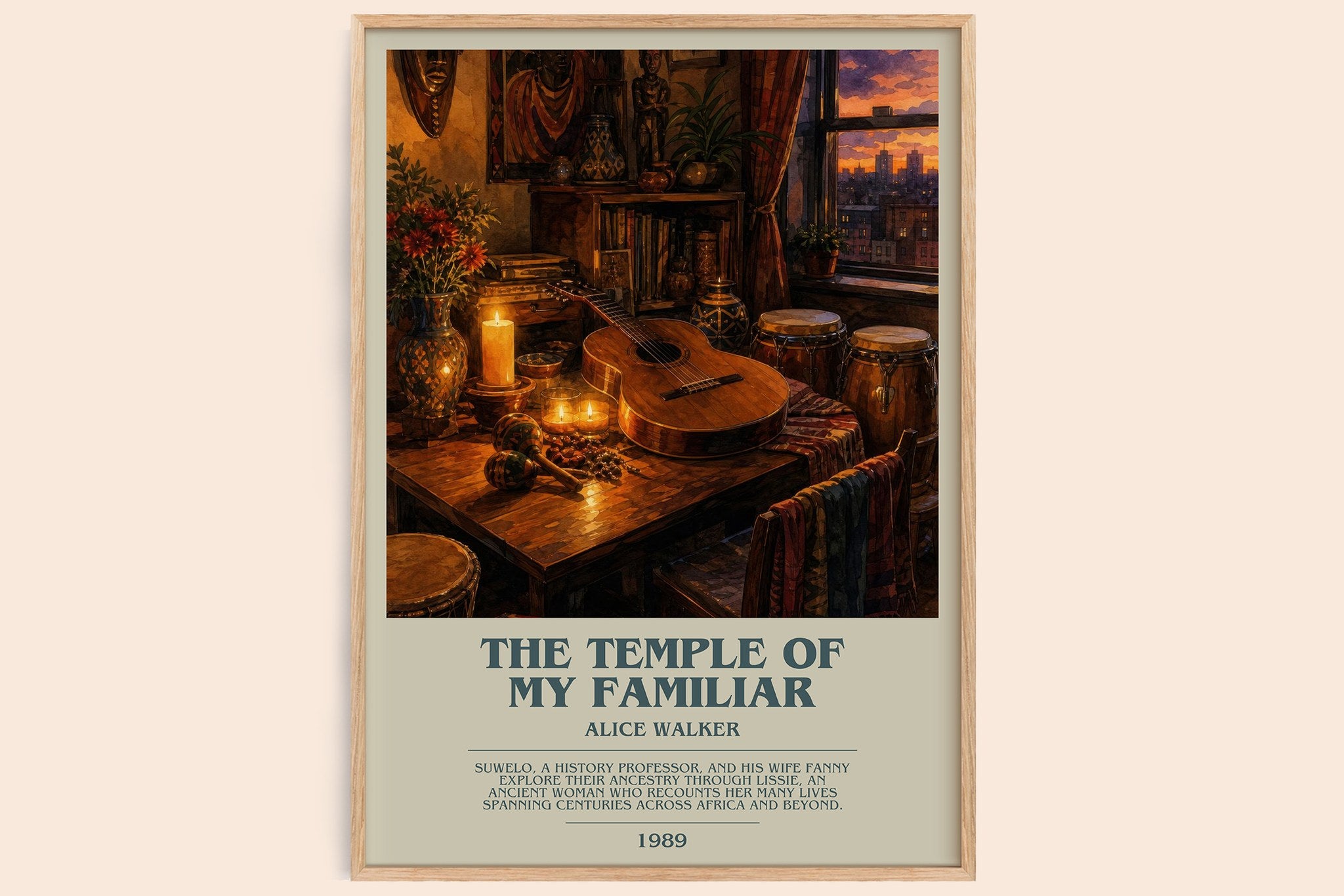 The Temple of My Familiar Bookish Wall Art by Alice Walker