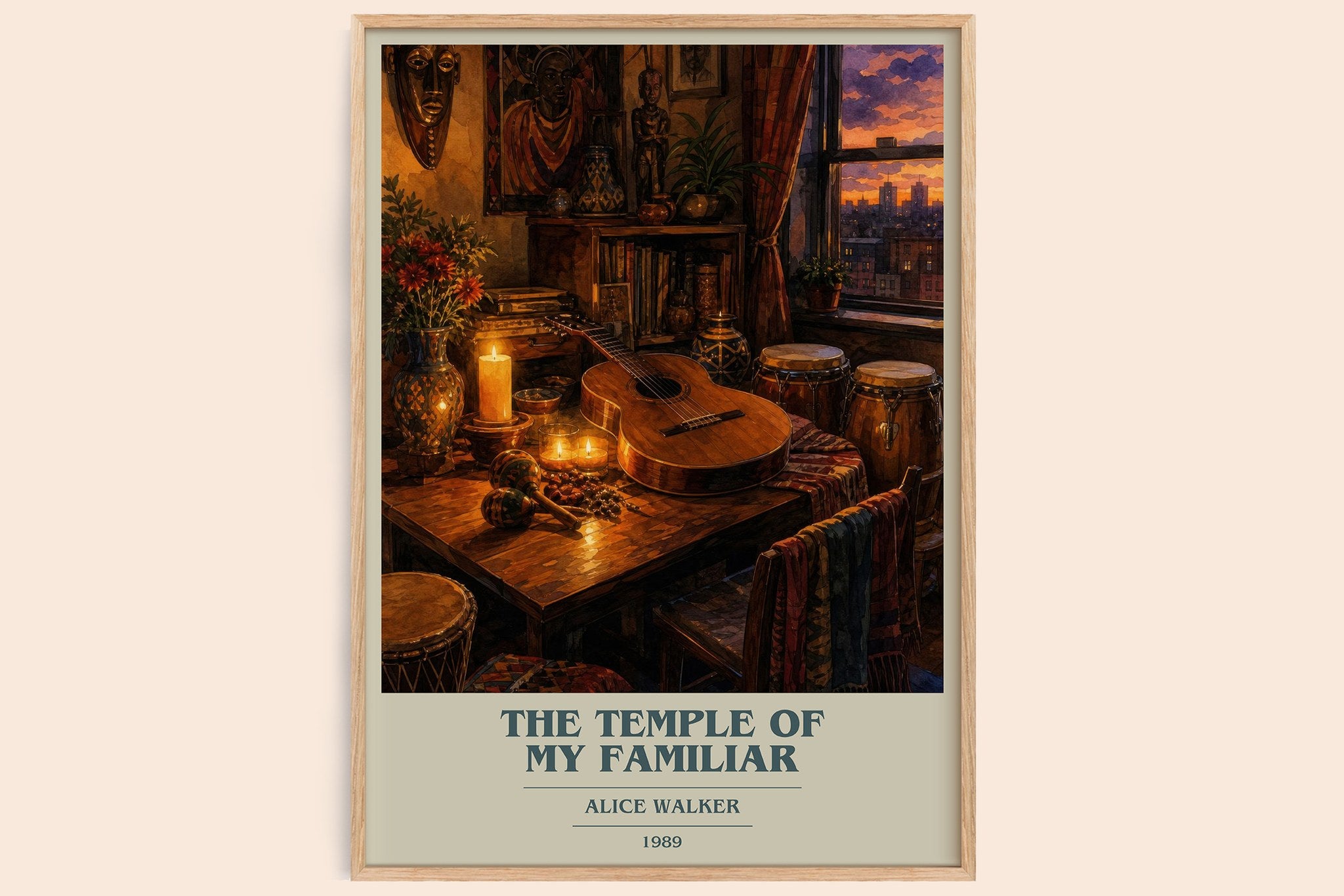 The Temple of My Familiar Book Cover Poster by Alice Walker