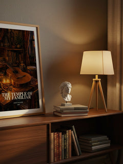 The Temple of My Familiar watercolour print on bookshelf – Alice Walker fan gift
