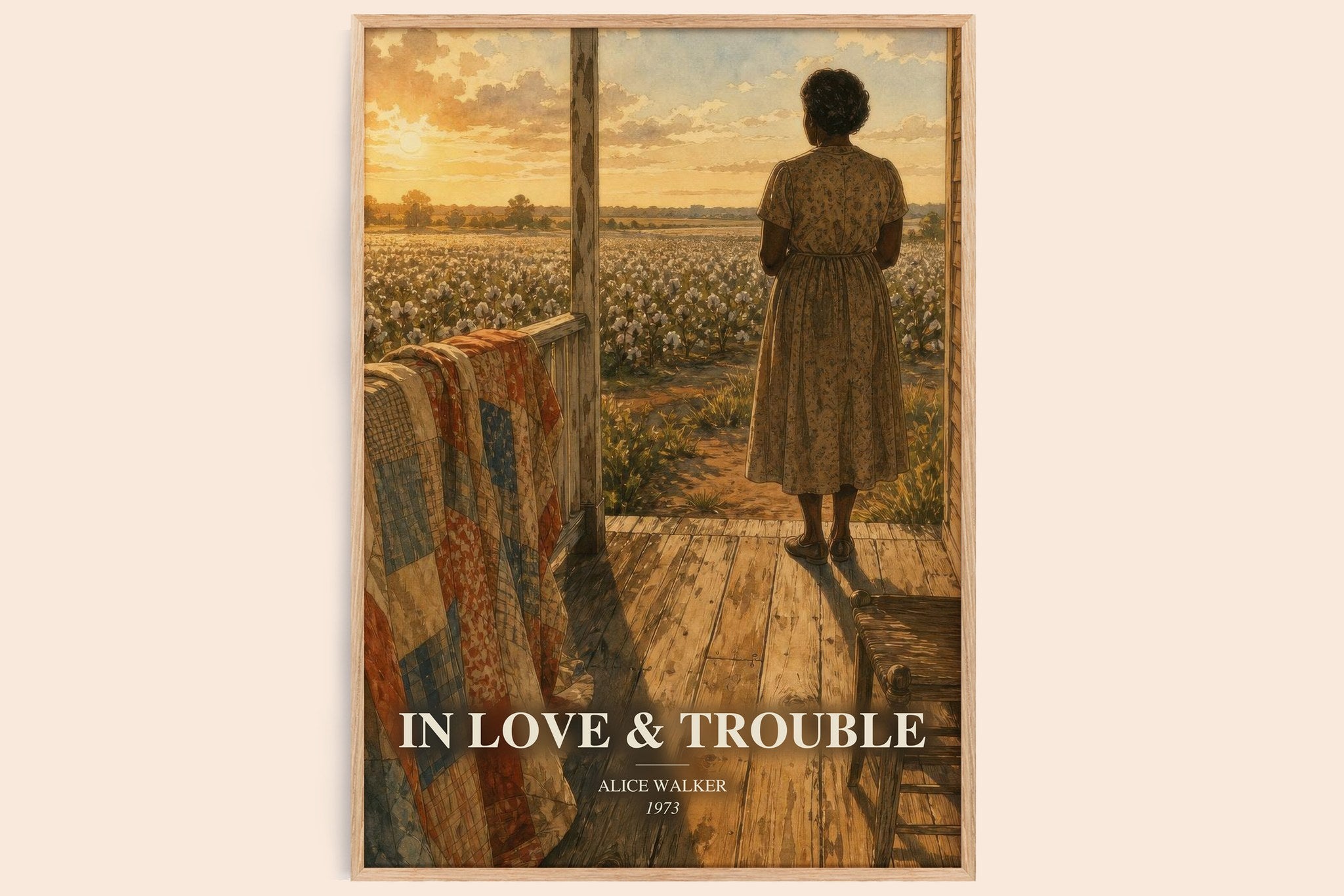 In love & trouble Book Watercolour Illustration by Alice Walker