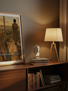 In love & trouble watercolour print on bookshelf – Alice Walker fan gift