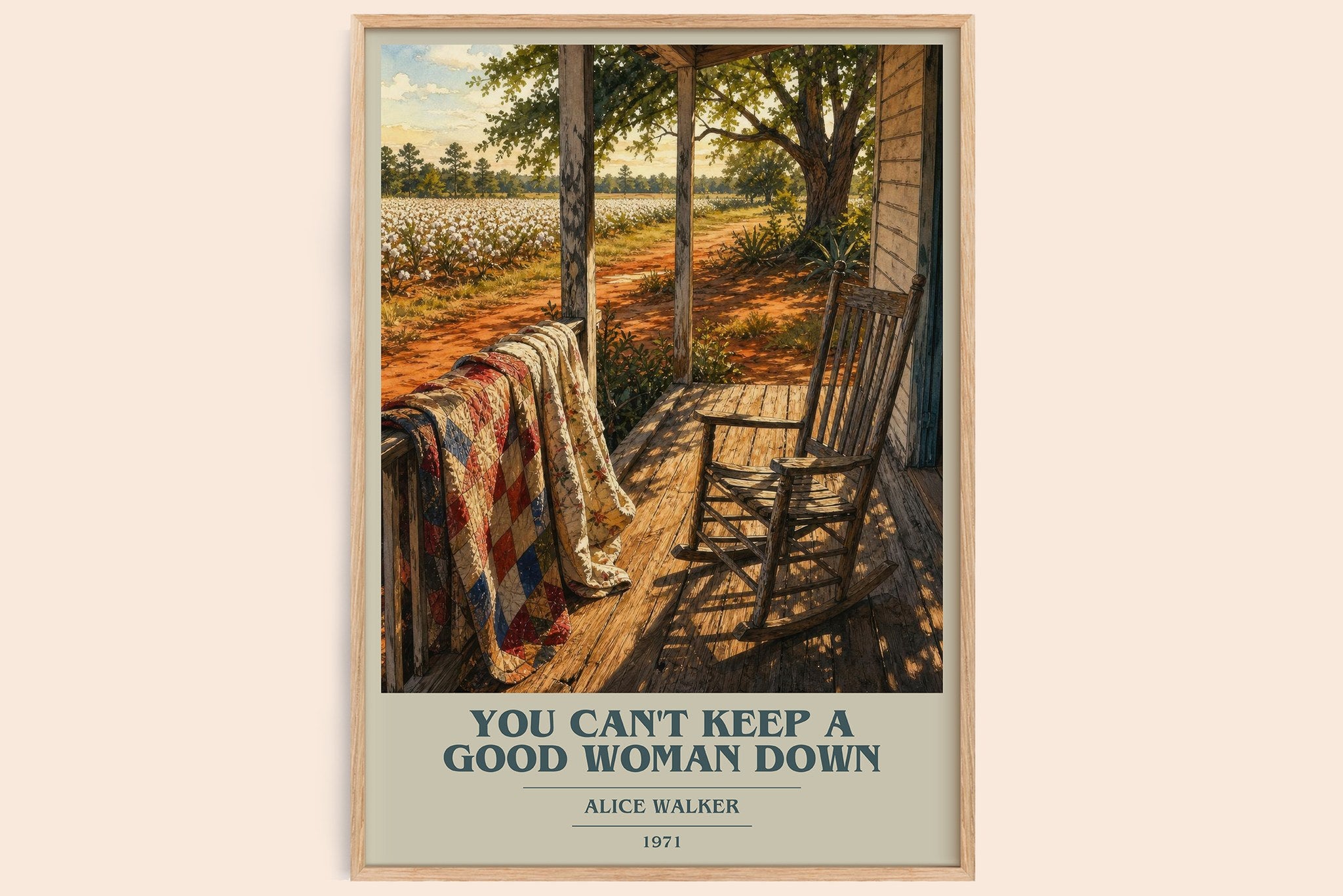 You Can't Keep a Good Woman Down Book Cover Poster by Alice Walker