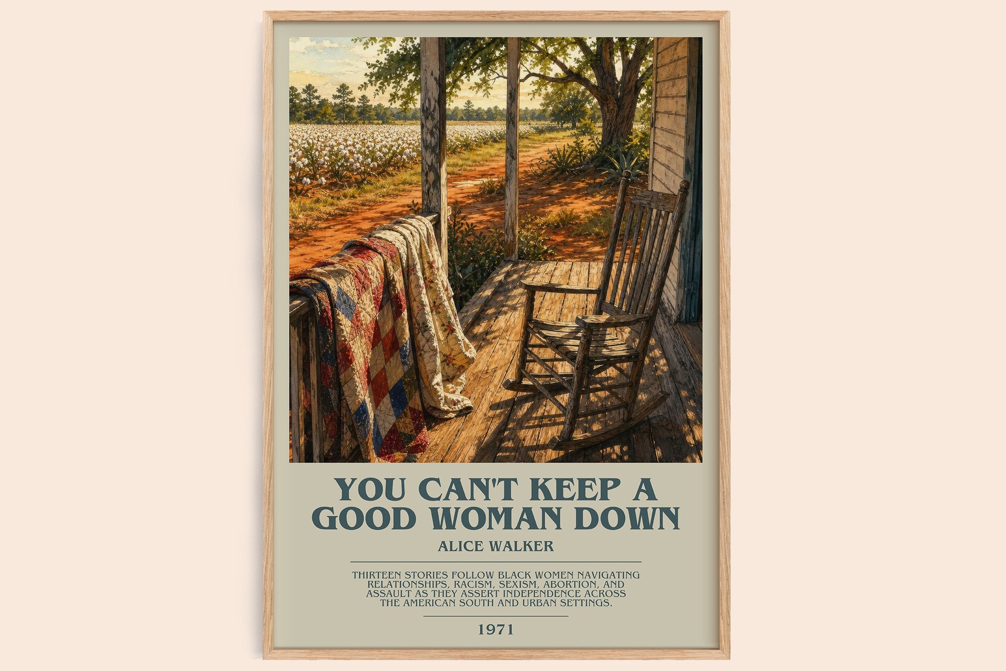 You Can't Keep a Good Woman Down Bookish Wall Art by Alice Walker