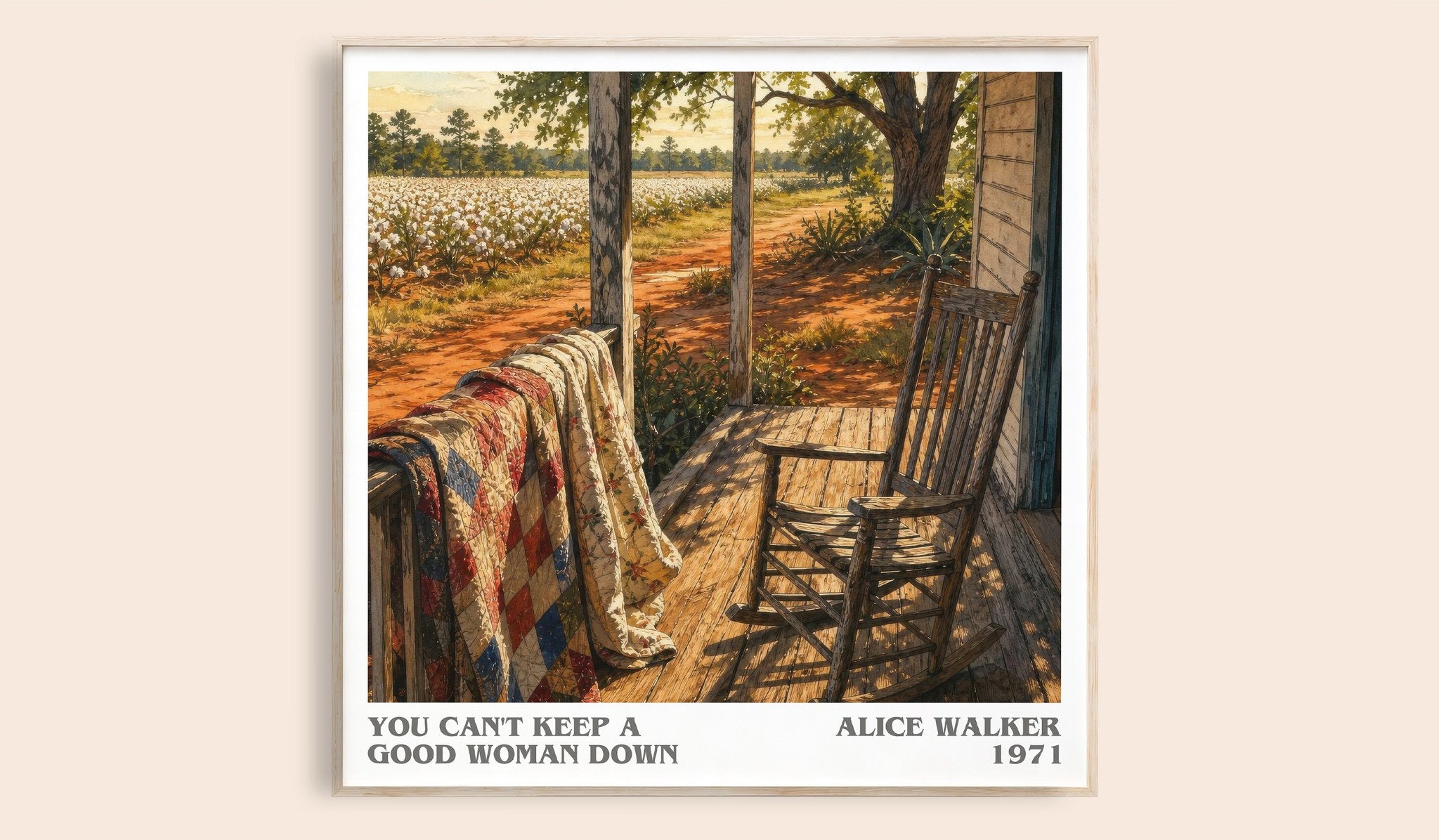 You Can't Keep a Good Woman Down Literary Art Print by Alice Walker