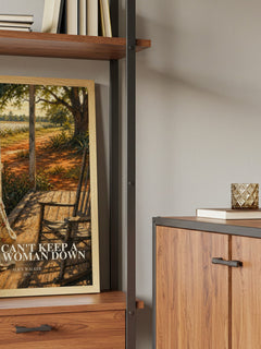 You Can't Keep a Good Woman Down book watercolour illustration paper finish options – matte satin gloss