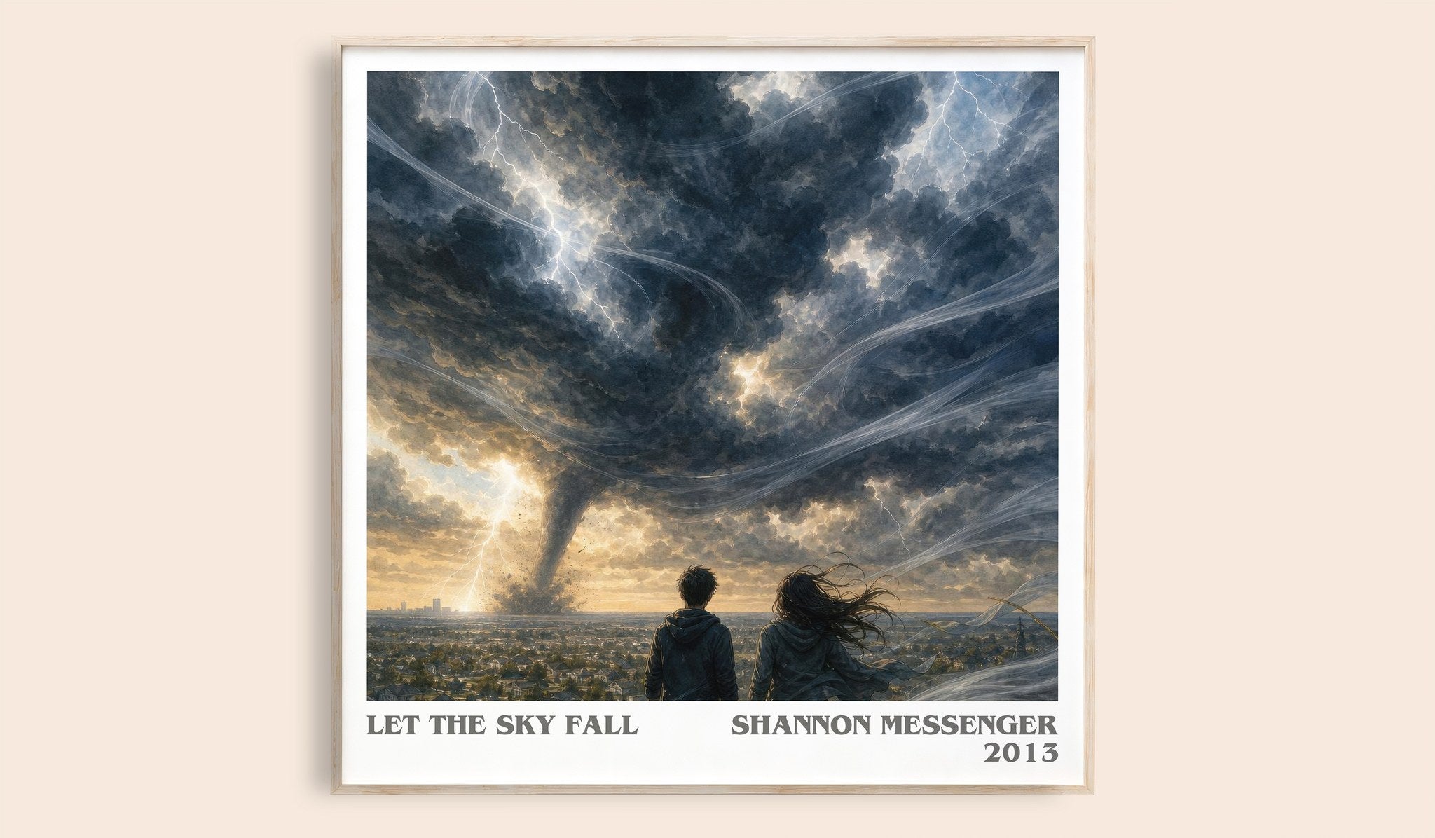 Let the Sky Fall Literary Art Print by Shannon Messenger