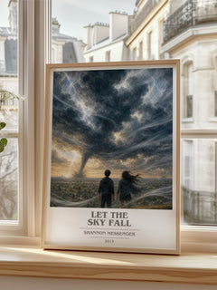 Let the Sky Fall book cover poster colour and style options – Shannon Messenger book art