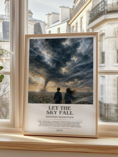 Let the Sky Fall bookish poster colour and style options – Shannon Messenger book art