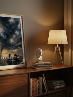Let the Sky Fall watercolour print on bookshelf – Shannon Messenger fan gift