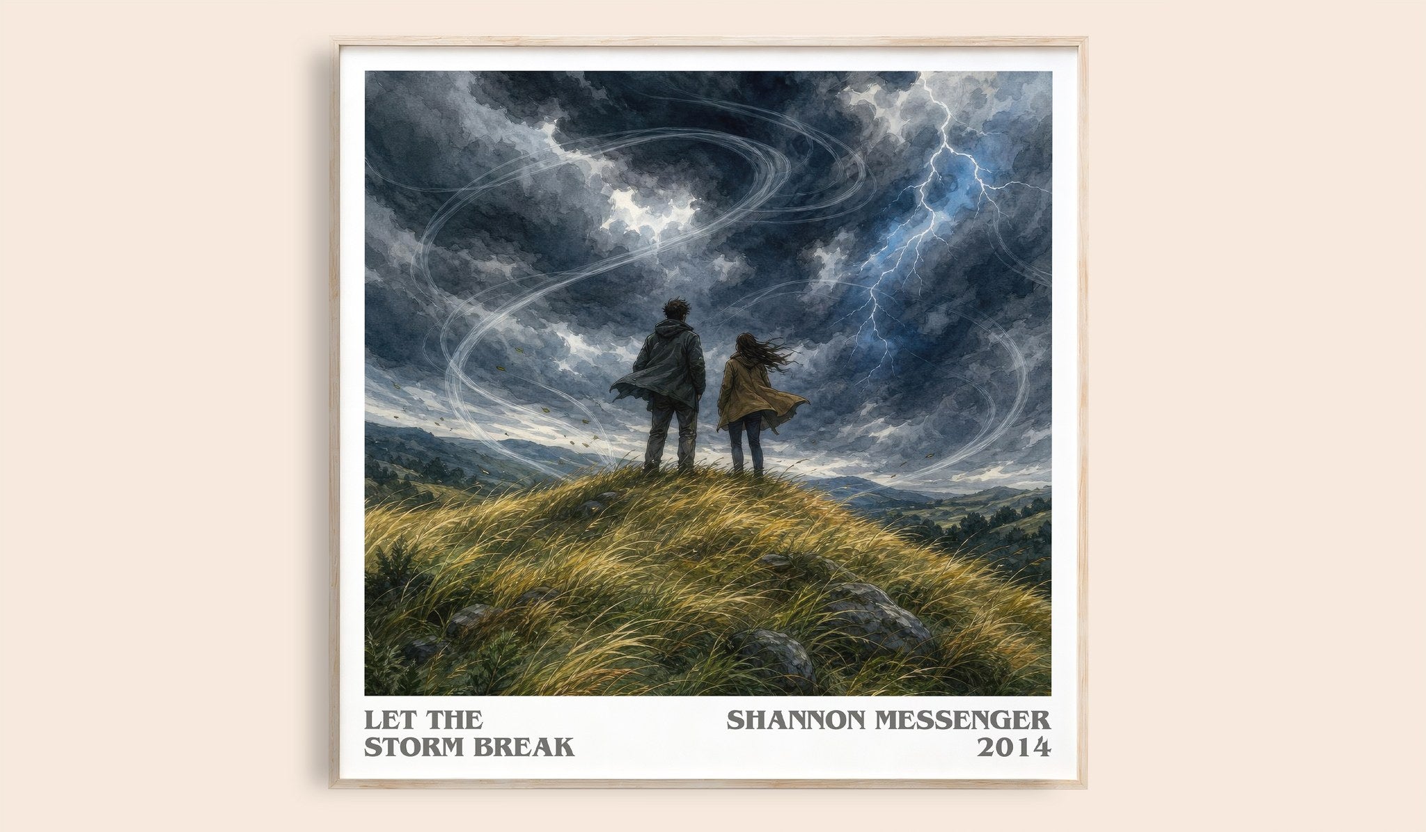 Let the Storm Break Literary Art Print by Shannon Messenger
