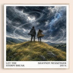 Let the Storm Break literary book poster by Shannon Messenger – framed literary art print